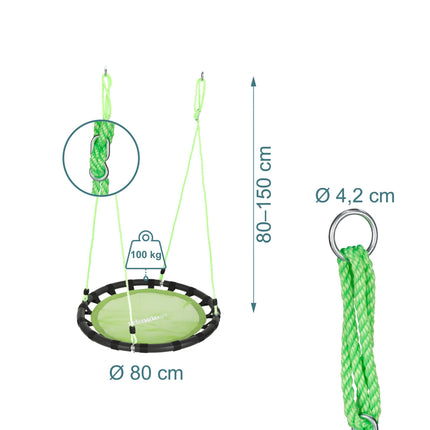 Houpací hnízdo 80 cm – zábava a relaxace na zahradě