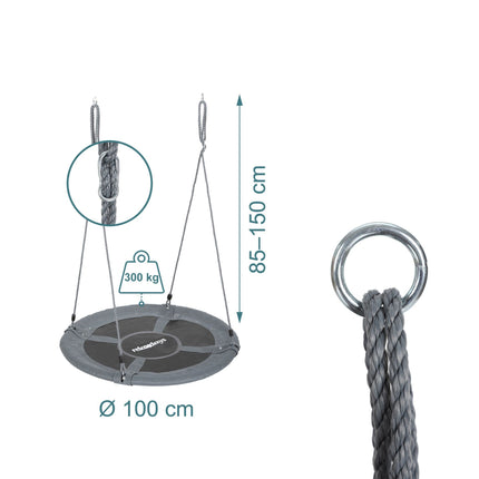 Houpací hnízdo pro děti, nosnost 300 kg, odolné vůči počasí