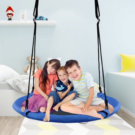 Houpací hnízdo dětská houpačka max. nosnost 150 kg průměr 100 cm modré