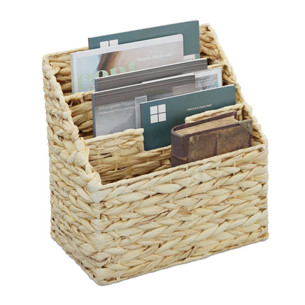 Newspaper rack water hyacinth 3 compartments