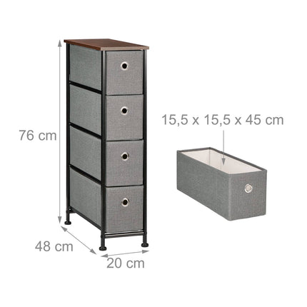 Niche shelf 4 drawers
