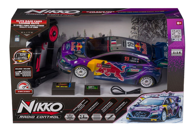 Nikko RC auto M-Sport Ford Puma #19 Loeb, měřítko 1:14