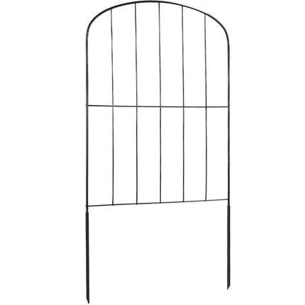 No-Dig Metal Garden Fence Panels, 24 Inch, 10 Pack