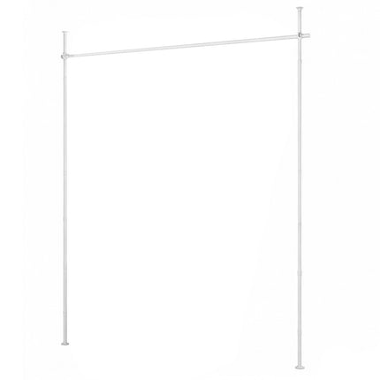 Garnýž bez vrtání, 120-314 cm, předěl místnosti, bílá