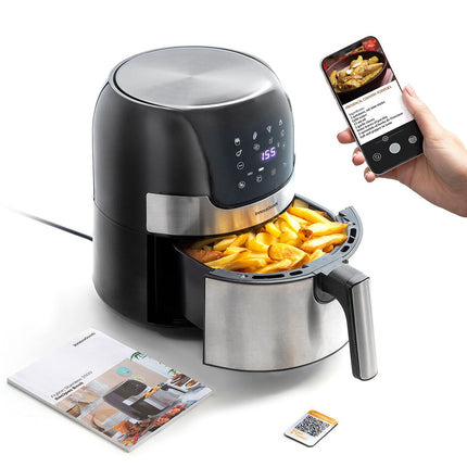 Fritéza bez oleje InnovaGoods Fryinn 3500 černá nerezová ocel 1400 W 3,5 L