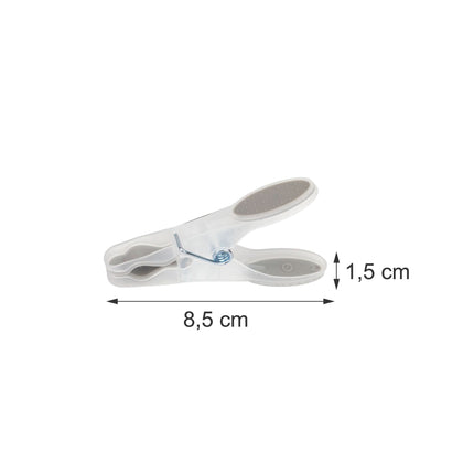 Non-Slip Clothes Pegs, 75-Pack, Soft Grip, 3 Colors