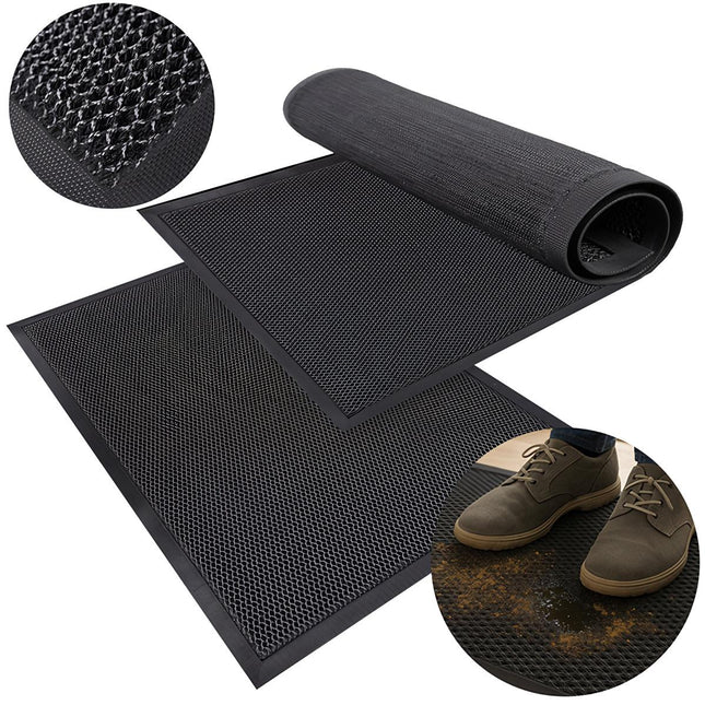Non-Slip Entrance Mat, 90x60cm, TPE Rubber