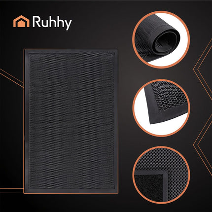 Non-Slip Entrance Mat, 90x60cm, TPE Rubber