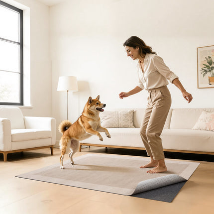 Non-Slip Rug Pad 8x10 ft, Felt Rubber, Floor Protection