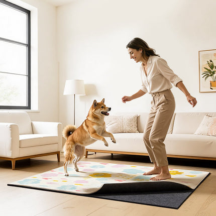 Non-Slip Rug Pad 8x5 ft, Felt and Rubber, 5.6 mm