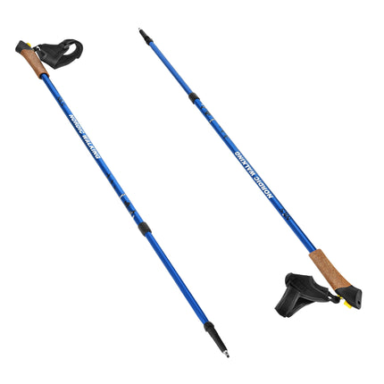 Nordic Walking Poles, Adjustable, Blue