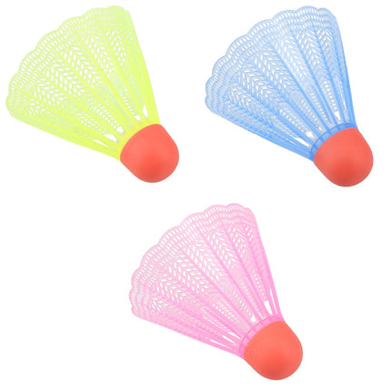 Nylonové badmintonové míčky, vícebarevné, 3 ks