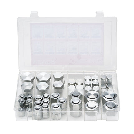 ORFS Hydraulic Cap And Plug Kit, 72-Piece, Sizes 4-16