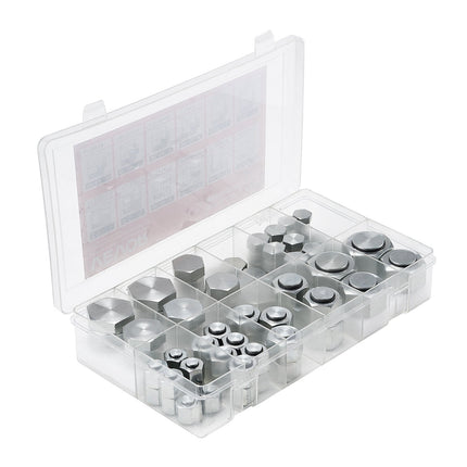 ORFS Hydraulic Cap And Plug Kit, 72-Piece, Sizes 4-16