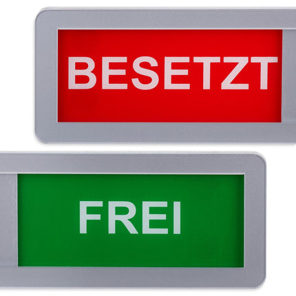 Sada dveřních cedulek obsazeno/volno – posuvná, akryl, 2 ks