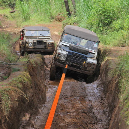 Off-Road Recovery Kit, 30,000 lb 3 in x 30 ft Strap, 2 Shackles