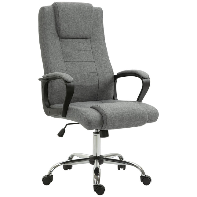 Ergonomická kancelářská židle, otočná, výškově nastavitelná, vzhled lnu