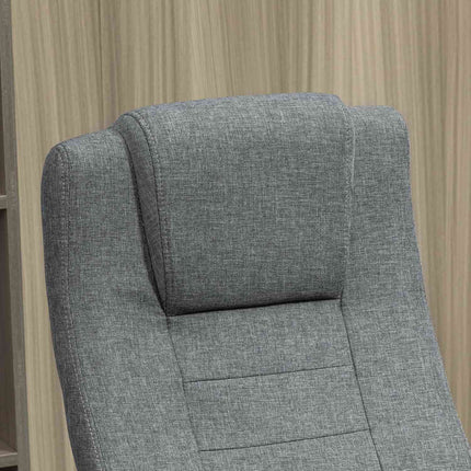 Ergonomická kancelářská židle, otočná, výškově nastavitelná, vzhled lnu