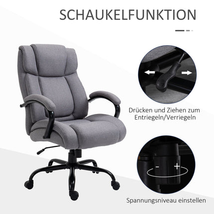 Ergonomická herní kancelářská židle - otočná, nosnost 220 kg