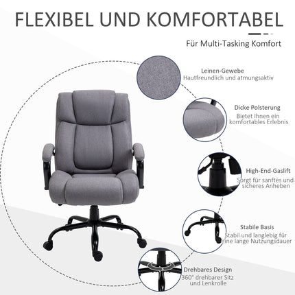 Ergonomická herní kancelářská židle - otočná, nosnost 220 kg