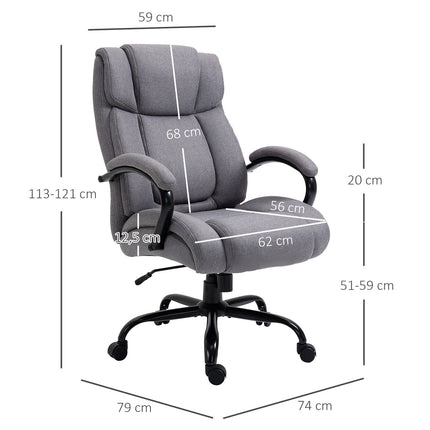 Ergonomická herní kancelářská židle - otočná, nosnost 220 kg