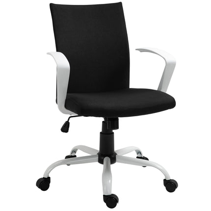 Kancelářská židle, ergonomická síťovaná opěrka, otočná 360°, černá