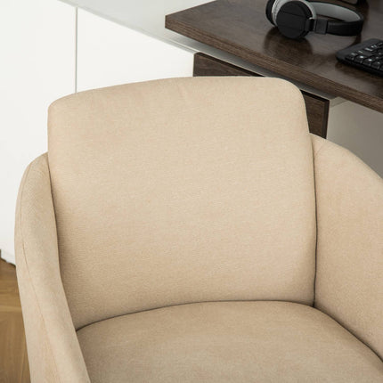 Ergonomická béžová kancelářská židle – nastavitelná výška, otočná