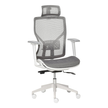 Ergonomická herní kancelářská židle, otočná s bederní opěrkou a 3D područkami