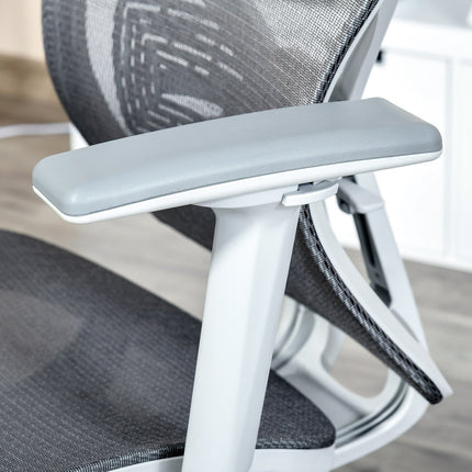 Ergonomická herní kancelářská židle, otočná s bederní opěrkou a 3D područkami