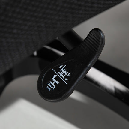 Ergonomická kancelářská židle z černé umělé kůže, nastavitelná, s područkami