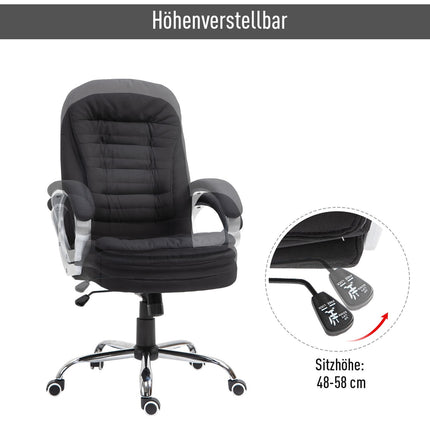 Ergonomická kancelářská židle – otočná o 360°, nastavitelná výška