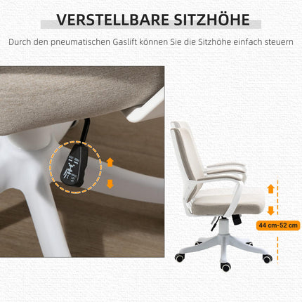 Ergonomická kancelářská židle – nastavitelná, polstrovaná, otočná