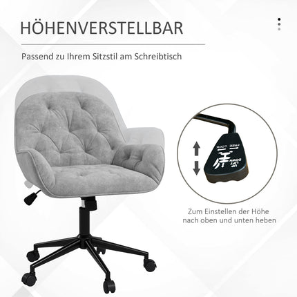 Ergonomická kancelářská židle s houpacím mechanismem, vzhled sametu, nastavitelná