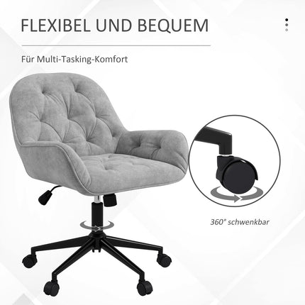 Ergonomická kancelářská židle s houpacím mechanismem, vzhled sametu, nastavitelná