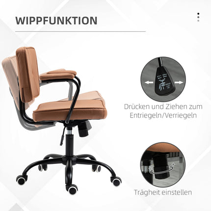 Kancelářská židle s kolečky, nastavitelná výška, otočná 360°