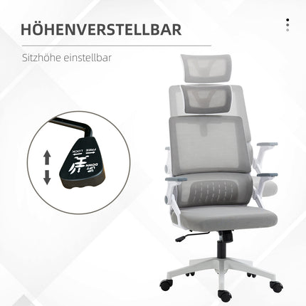 Ergonomická kancelářská židle s nastavitelnou bederní opěrkou