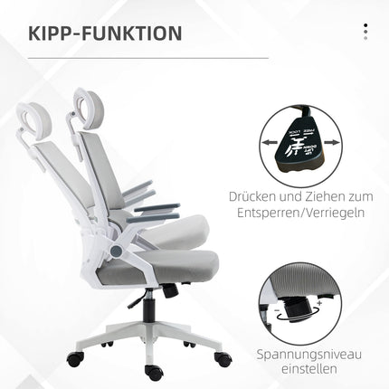 Ergonomická kancelářská židle s nastavitelnou bederní opěrkou