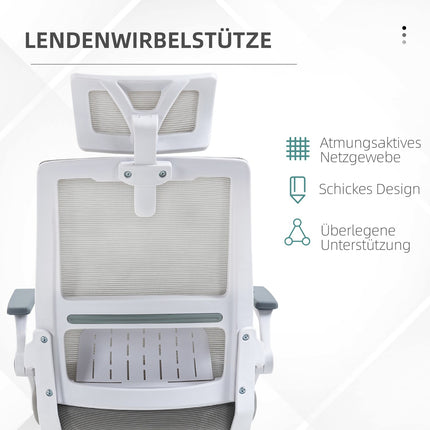 Ergonomická kancelářská židle s nastavitelnou bederní opěrkou