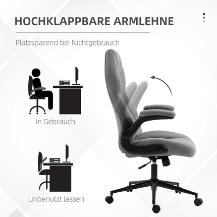 Ergonomická židle k psacímu stolu, otočná s nastavitelnými područkami
