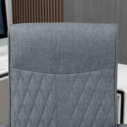 Ergonomická kancelářská židle, nastavitelná otočná, tmavě šedá