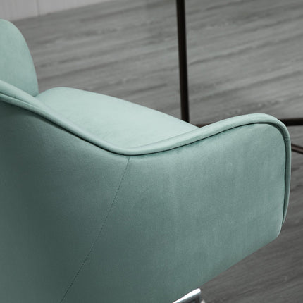 Ergonomická kancelářská židle, výškově nastavitelná, samet, zelená