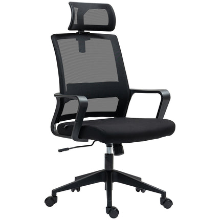 Ergonomická kancelářská židle s područkami a nastavitelnou opěrkou hlavy