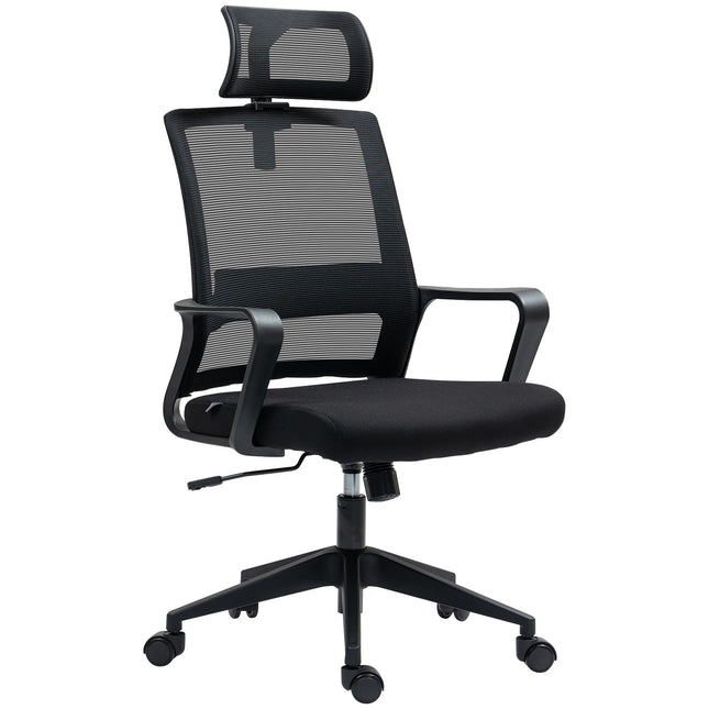 Ergonomická kancelářská židle s područkami a nastavitelnou opěrkou hlavy