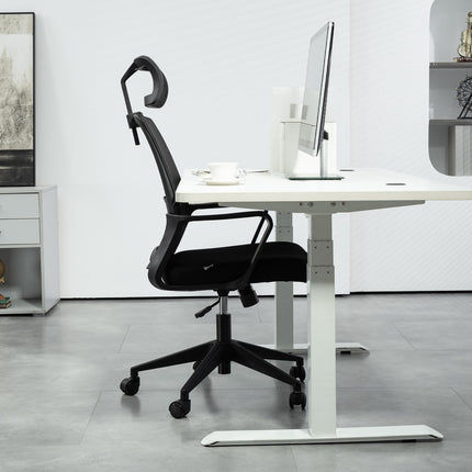 Ergonomická kancelářská židle s područkami a nastavitelnou opěrkou hlavy