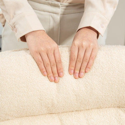 Ergonomická kancelářská židle, vzhled ovčí vlny, výškově nastavitelná