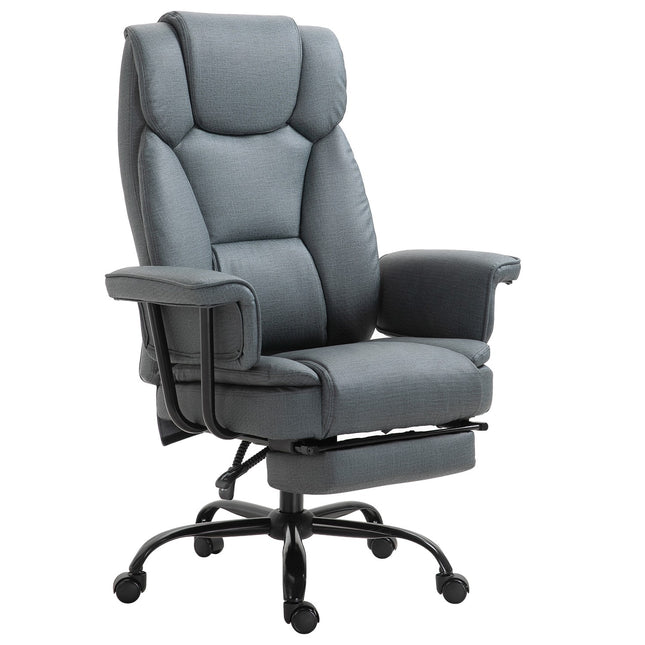 Ergonomická kancelářská židle, nastavitelná s opěrkou hlavy a podnožkou