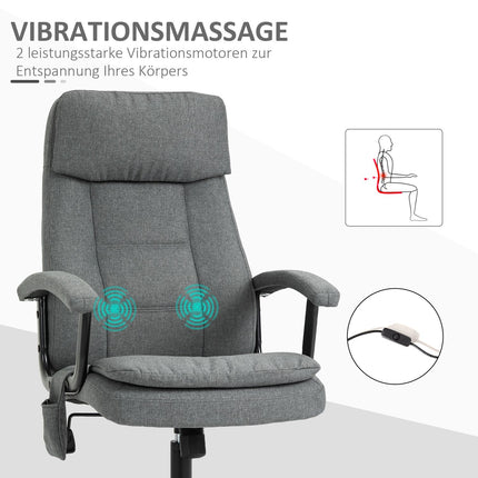 Ergonomická herní židle s bederní opěrkou, šedý len