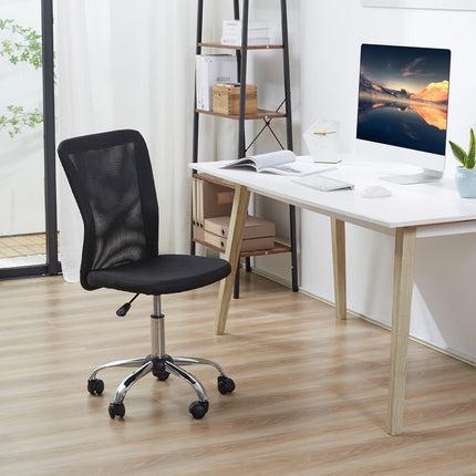 Ergonomická kancelářská židle, nastavitelná, prodyšná opěrka, černá