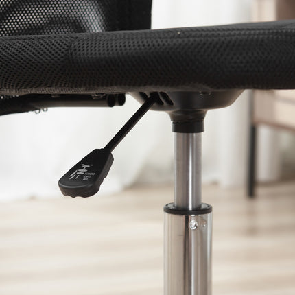 Ergonomická kancelářská židle, nastavitelná, prodyšná opěrka, černá