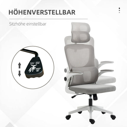 Ergonomická kancelářská židle, nastavitelná výška, bederní opěrka